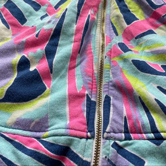 Lilly Pulitzer Indigo Sea Dreamin Angela Zip Up Size XS - Picture 5 of 8
